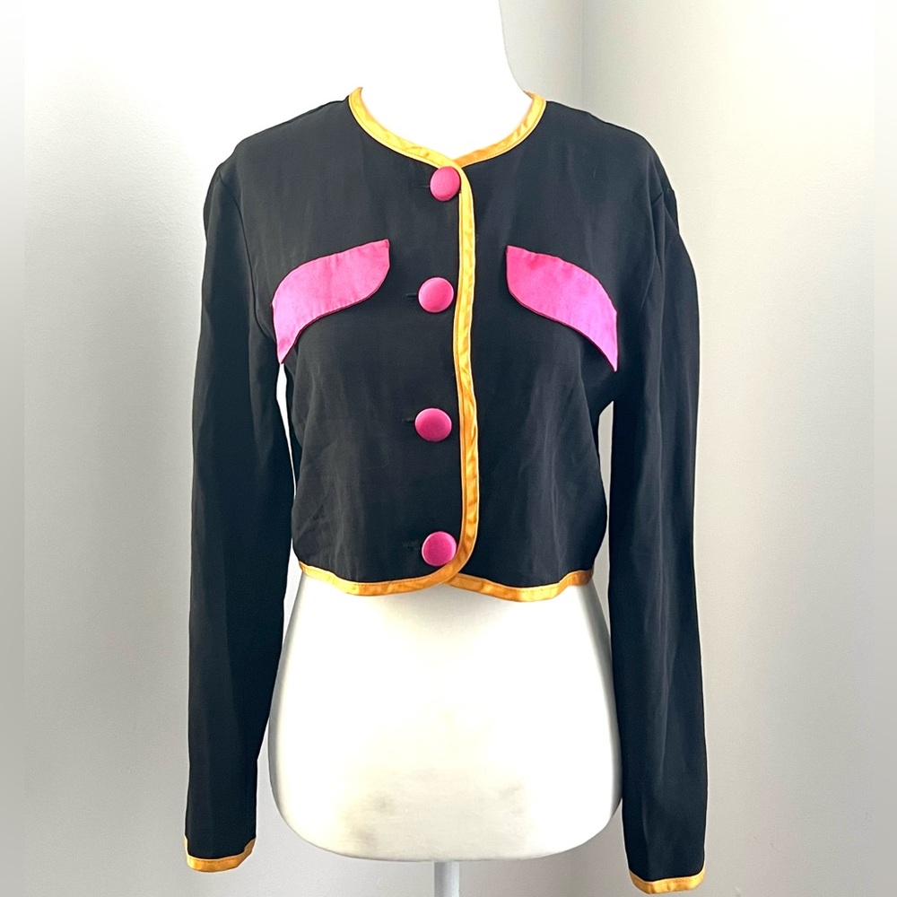 VINTAGE Split Decision Cropped Jacket women’s sz 3 (small)